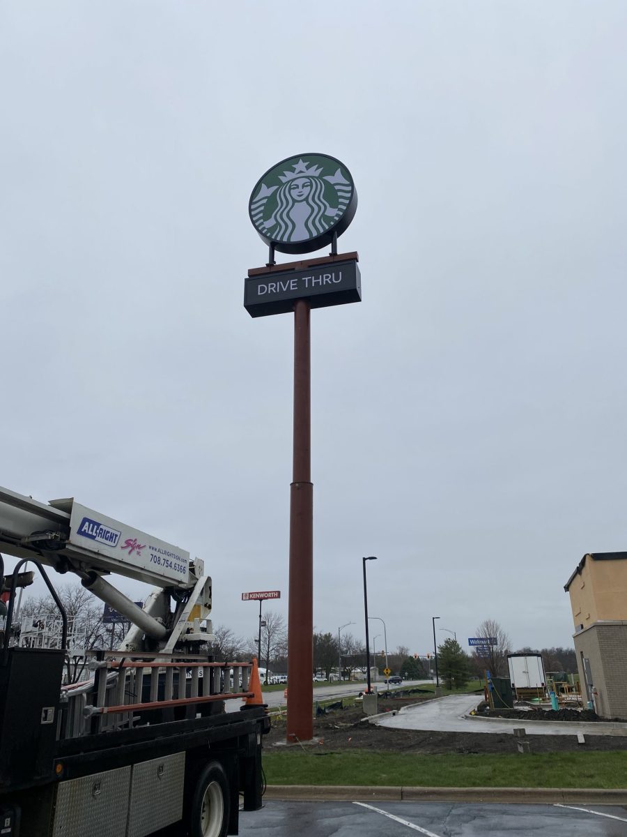 Starbucks Outdoor Sign Tinley Park.